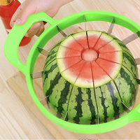Rvs Watermeloen Slicer Cutter Mes Corer Fruit Groente Gereedschap Keuken Gadgets