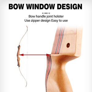 Bộ cung tên recurve SPG Takedown 18 - 38 Lbs, thân gỗ, dành cho thi đấu, người mới bắt đầu tập luyện, săn bắn - Product Image 5