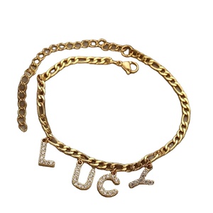 <span class=keywords><strong>Accesorios</strong></span> de playa de verano, regalo de <span class=keywords><strong>novia</strong></span>, tobillera de diamantes chispeantes, letras significativas, tobillera de Ángel <span class=keywords><strong>para</strong></span> mamá, regalos <span class=keywords><strong>para</strong></span> mujeres - Product Image 1