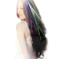 Barrettes Lumineuses Multicolores à LED pour Fête, Tresses Lumineuses à Fibre Optique, Pinces à Cheveux Scintillantes pour Musique et Danse, Épingles à Cheveux Étoiles