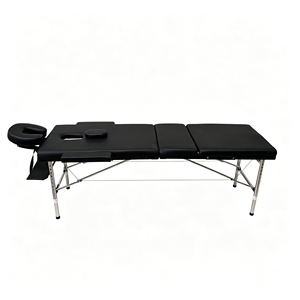 Table <span class=keywords><strong>de</strong></span> massage pliable à 3 sections avec pieds en acier inoxydable et appui-tête réglable pour <span class=keywords><strong>tatouage</strong></span> - Product Image 1