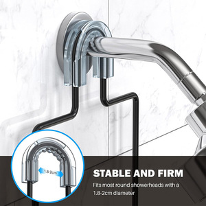 Bathroom Shelf Wall Mounted <b>Shower</b> Head <b>Storage</b> Organizer 60X70cm Rectangle Durable Corner Mount - Product Image 4