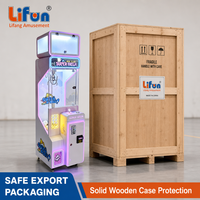 LIFUN Machine à griffes Super Mega Mini de 18 pouces, jeu d'arcade à monnayeur pour attraper des prix, avec lecteur de billets et lecteur de cartes, pour centre commercial