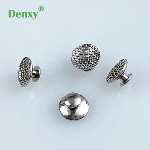 Denxy diş ortodonti taban Lingual düğmeler Metal Bondable doğrudan halkalar çekiş kanca diş hekimliği aksesuarları malzemeleri - Product Image 4