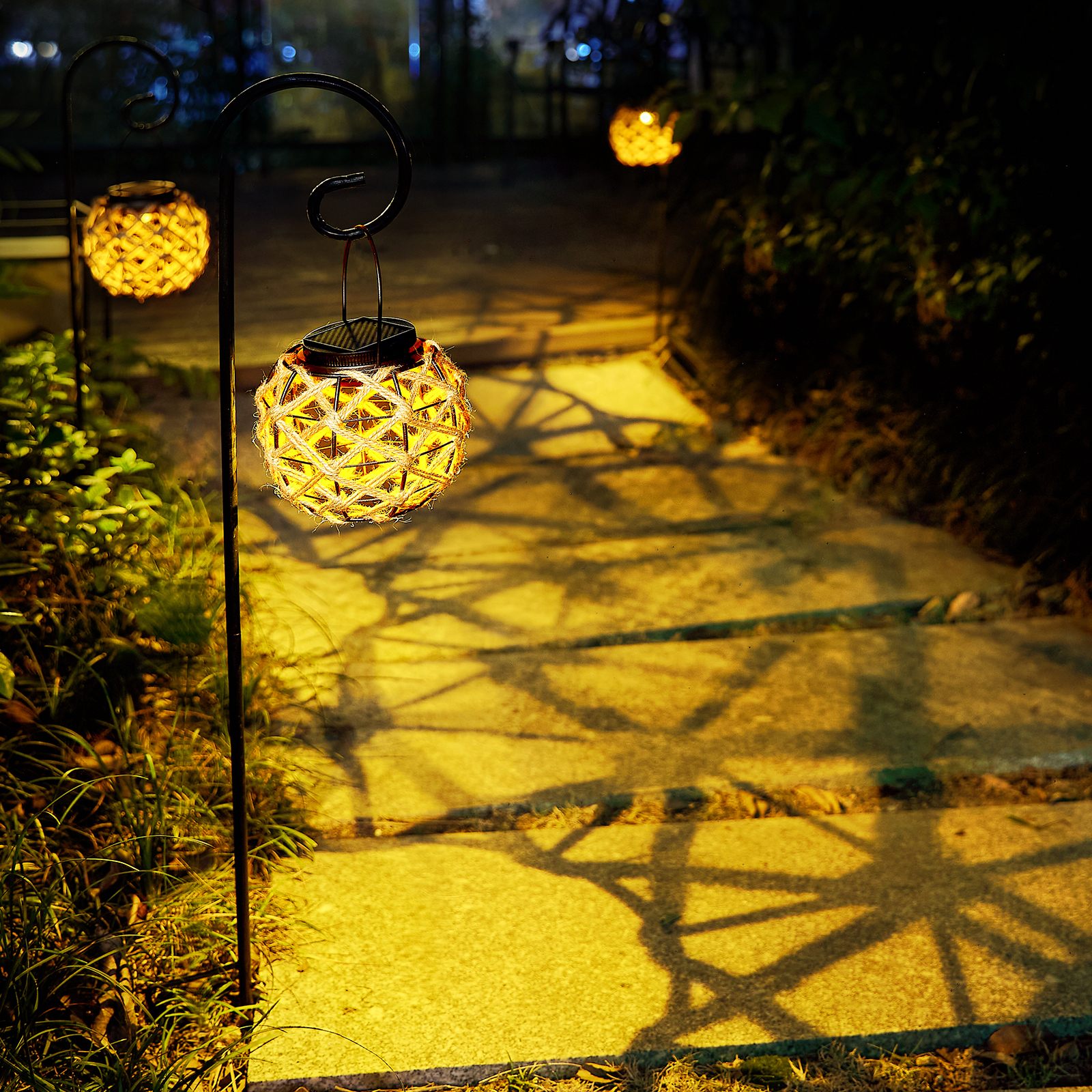 Rope Style Solar Outdoor Garden Tree Lights Pathway Outdoor Lamp 360 Lighting Decorations Ip65 Waterproof · image 5