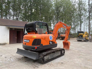 สต็อกใช้ doosan dx60 รถขุดตีนตะขาบขนาดเล็ก, dx75 dx140 มือสองแบรนด์เกาหลี doosan dx60 dx75 - Product Image 3