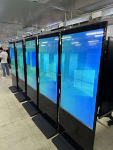 32-86 इंच फ़्लोर स्टैंड अल्ट्रा नैरो विज्ञापन एलसीडी डिस्प्ले एंड्रॉइड विंडो 4K टच स्क्रीन कियोस्क कैमरा प्रिंटर के साथ - Product Image 5