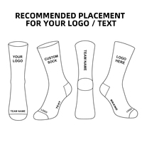 Chaussettes de confort quotidiennes avec logo personnalisé, chaussettes anti-humidité pour l'exercice et le quotidien