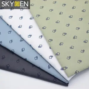 广州纺织市场Oxford Skygen ptont 100% 纯棉衬衫面料男士中国面料批发牛津面料