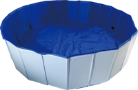 Piscine pliable pour chiens et chats en PVC bleu et rouge, durable, 80x20cm, certifiée CE BSCI EN-71