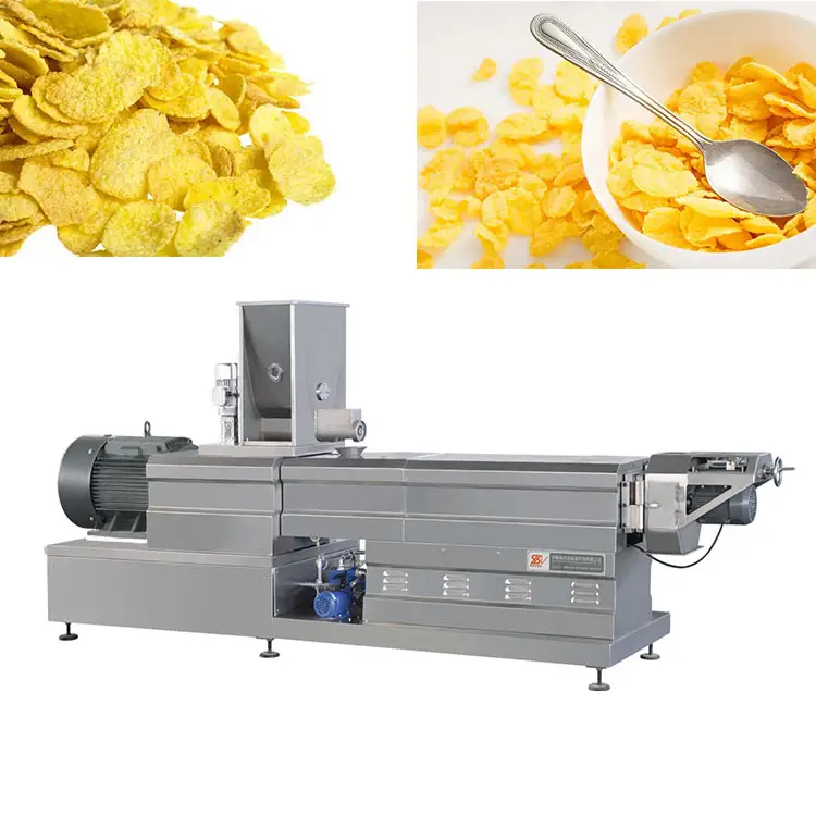 Machines et équipements de fabrication automatique intelligente de flocons de maïs de céréales de petit déjeuner