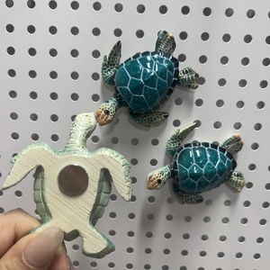Bán Buôn Coastal Ocean Marine Nhựa Thủ Công Mỹ Nghệ Hải Lý Biển Trang Trí Rùa Bức Tượng Nhỏ Quà Lưu Niệm Tủ Lạnh Nam Châm - Product Image 3