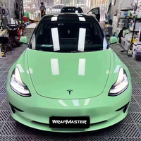 WRAPMASTER haute qualité 1.52*15m brumeux gris vert TPU PPF Film rouleau auto-cicatrisant anti-rayures carrosserie décoration extérieure