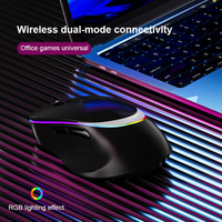 Ratón Inalámbrico RGB para Juegos + 2.4g + Ratón con Cable para Oficina para Computadora