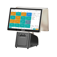 Máquina de punto de venta Pantalla táctil de 15,6 pulgadas Windows Pos Machine con impresora Todo en uno Restaurante Retail Pos Terminal Windows