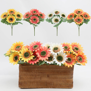 Artificial Sunflower Bouquet 27cm High Simulation Silk Flower Home Decor <b>Wedding</b> Decoration Outdoor <b>Props</b> - Product Image 4
