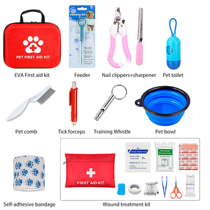 Anthrive Home Outdoor Hiking Emergency Kit EVA Waterproof Travel Kit Pet Cat Dog First Aid Kit Bag With Tick Remover - Product Image 2
