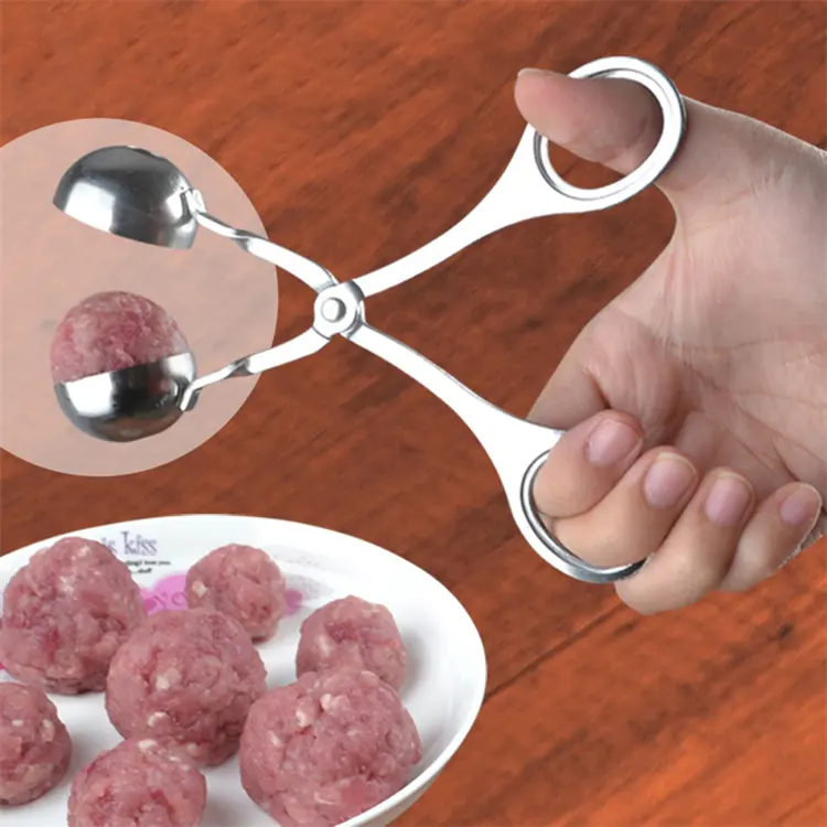 Comoda macchina per polpette da cucina Clip per polpette in acciaio inossidabile palla di pesce palla di riso che fa strumento per stampi accessori da cucina