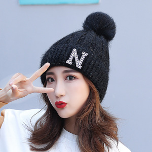 BSBH <strong>Pom</strong> <strong>Pom</strong> Knitted Cap Embroidered Jacquard <strong>Beanie</strong> Knit Winter Hat With <strong>Custom</strong> Logo - Product Image 6