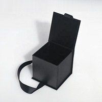Carton rigide pliable en carton avec logo personnalisé d'usine boîte à chapeau magnétique pliable noire emballage boîte cadeau de casquette de baseball