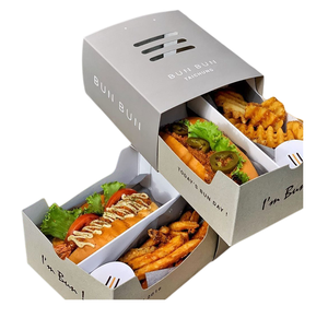 Embalaje de papel para sándwich, caja de sándwich impresa personalizada, desechable, para panadería, para llevar - Product Image 6