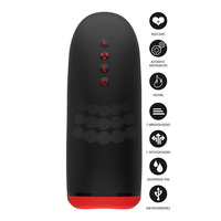 Masturbador Vibrador con Función de Calor, Juguete Sexual para Adultos, Copa de Masturbación Masculina Automática Giratoria para Hombres