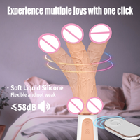 Nouvel Arrivage S-Hande Vibrateur Dildo Féminin 9 Fréquences 1 Mode Chauffant Vibration Oscillante Dildo à Ventouse