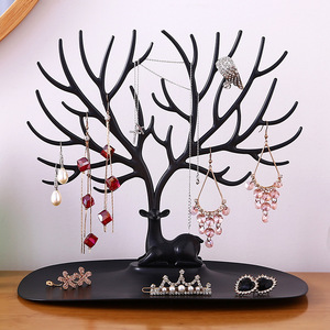 Jewelry Rack Antlers Earrings <b>Necklaces</b> Rings Display Bracelet Deer Jewelry Organizer Cases Stand Tray <b>Tree</b> Gifts for Women - Product Image 2