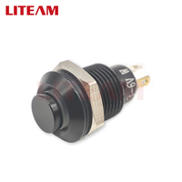 Interrupteurs à bouton-poussoir en métal éclairés par LED, anti-vandalisme, étanches, 12 V, à action momentanée, personnalisables, 1NO, 10 mm, 12 mm, 16 mm, 19 mm, 22 mm