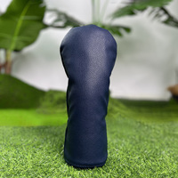 Housse de tête de club de golf vierge de style nouveau pour driver et bois de fairway, en PU grain de litchi, couleur unie