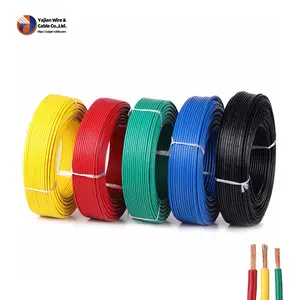 Kabel Listrik PVC fleksibel kabel rumah H07V-U murah 1mm-6mm konduktor tembaga terisolasi untuk aplikasi bawah tanah