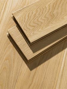 100% असली ठोस सफेद ओक लकड़ी फर्श प्राकृतिक हार्डवुड यूरोपीय डिजाइन शैली घर बेडरूम के लिए - Product Image 2