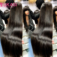 Peluca de Encaje HD de 30 Pulgadas y 250 Densidades, Lisa, Sin Pegamento, Pre-Arrancada, de Cabello Humano Natural Virgen Vietnamita, Pelucas Frontales de Encaje para Mujer