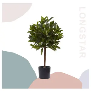 Милый шар в форме глубокого зеленого сладкого лаврового листа искусственное дерево искусственное садовое растение на заказ