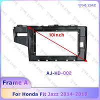 Cadre de tableau de bord portable Maisimei pour autoradio Honda Fit 2014-2019 Ractis avec faisceau de câblage RCA CAN