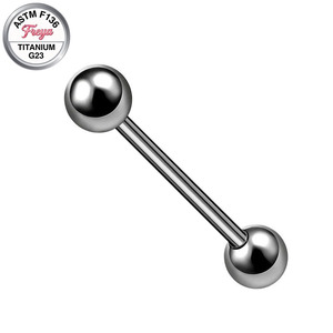 <span class=keywords><strong>Piercing</strong></span> en titane Freya : barre droite pour <span class=keywords><strong>langue</strong></span>, téton, hélix, cartilage d'oreille – Bijou long industriel pour femmes et hommes - Product Image 2
