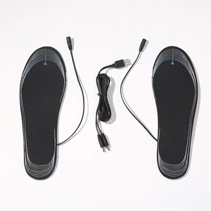 Plantillas calefactables eléctricas para zapatos, alimentadas por USB, unisex, negras, para calidez y protección contra el frío - Product Image 2