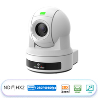 Caméra PTZ 1080P 60FPS avec zoom optique 20X, NDI HX2, USB3.0, HD, 3G-SDI, PoE, suivi IA, directement de l'usine pour la vidéoconférence