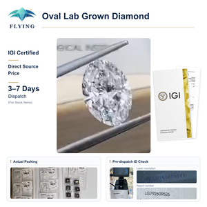 Diamant synthétique ovale en gros, taille excellente, certifié IGI, HPHT/CVD, cultivé en laboratoire pour la fabrication de bijoux de mariage - Product Image 5