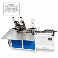 Machine de découpe et de pliage CNC 2 en 1 pour fil métallique en acier inoxydable, machine de pliage automatique de fil CNC à 4 axes, soudage bout à bout