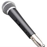 Microphone Professionnel Dynamique Filaire Portable XTUGA SM58LC pour Studio, Gaming, Maison et Karaoké, Compatible SM57/58S
