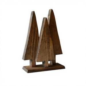 Natural <b>Wood</b> <b>Christmas</b> <b>Tree</b> Handmade Decorative Wooden <b>Christmas</b> <b>Tree</b> Ornament for Tabletop Home Office Restaurant Hotel Holiday - Product Image 1