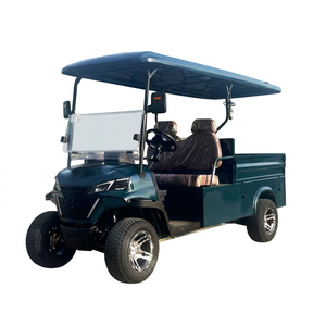 Véhicule utilitaire électrique de golf 10 places avec grand coffre de chargement, batterie au lithium, moteur AC pour le transport en jardin, parc ou entrepôt - Product Image 1