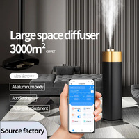 Diffuseur de parfum intelligent en métal avec contrôle par application, programmable, alimenté par courant alternatif, distributeur d'huiles essentielles pour la maison, le bureau et l'hôtel