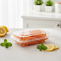 Op maat gemaakte wegwerp clamshell plastic bakjes voor koekjes, gebak en desserts, geschikt voor bakkerijproducten.