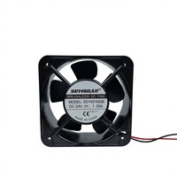 Ventilateur sans balais DC 150x150x51mm IP68 résistant à l'humidité 15051 12V pour unité de déshumidification à température constante pour piscine