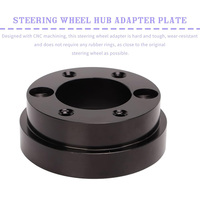 Pièces de modification pour simulateur de course, adaptateur de moyeu de roue PCD 70MM, aluminium massif de qualité aérospatiale, anodisé noir, série Logitech G