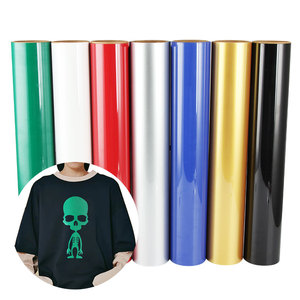 Rouleaux de vinyle thermiques d'étiquettes HTV de qualité coréenne, étiquettes en vinyle pour vêtements, transfert de chaleur, avec des mauvaises herbes et des coupes faciles, vente en gros - Product Image 1