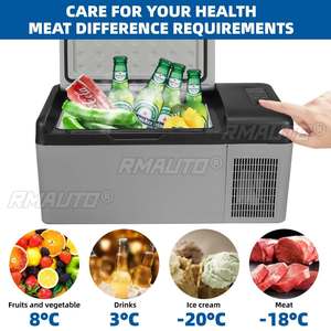 Réfrigérateur de voiture 15L-55L pour l'été, congélateur portable, réfrigérateur de voiture à compresseur 12V/24V 70W pour la maison, les voyages, le camping, 220V - Product Image 5
