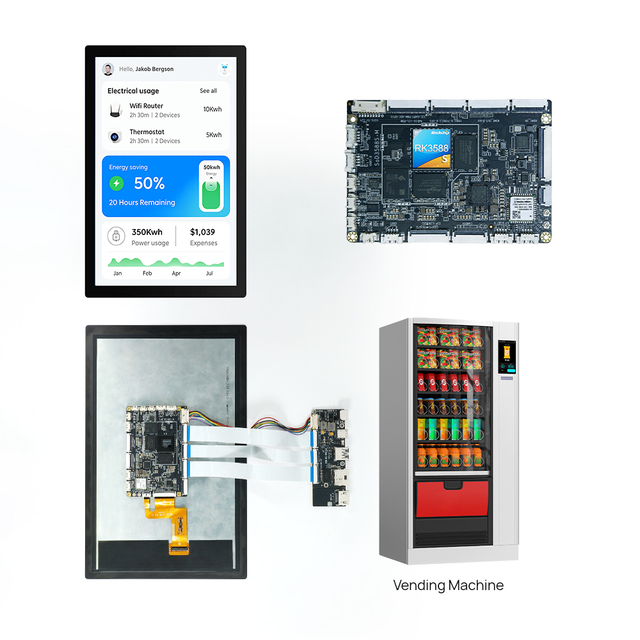 ODM Rk3588s Rockchip with 11 Inch Incell Display Embedded NPU 6 TOPS Open Frame Rk3588s Module Wifi 6 Android Linux Debian SBC